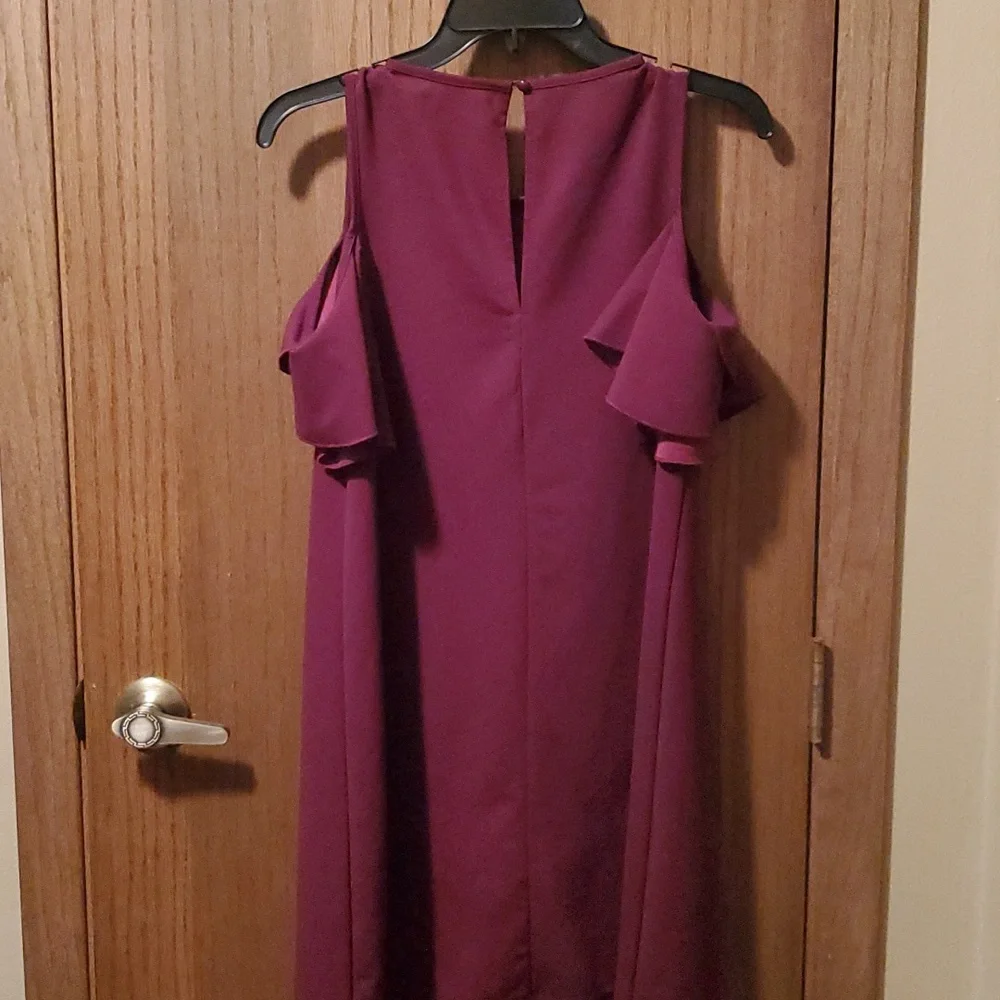 Size M Burgundy Dress - Picture 3 of 3